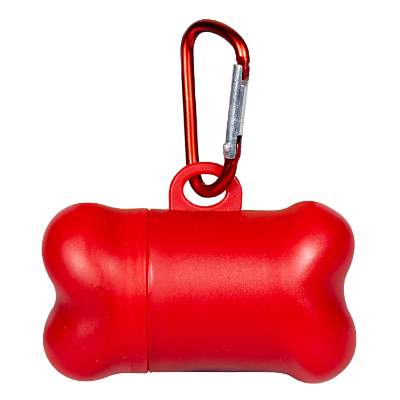 Red pickup dog bag tote blank.
