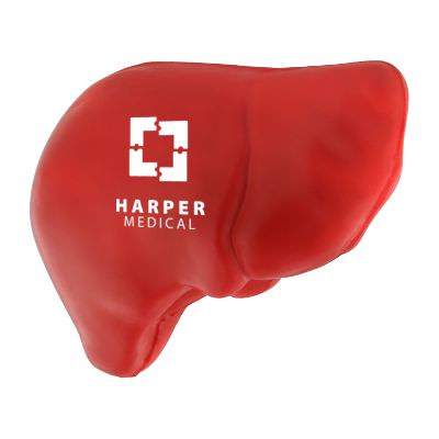 Foam liver stress reliever personalized with imprint.