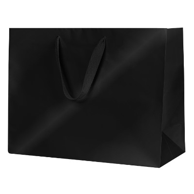 Paper burgundy glossy recyclable eurotote bag blank.