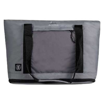 Blank gray expandable cooler.