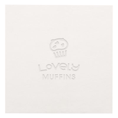 2Ply tissue white debossed linen dinner napkins customized.