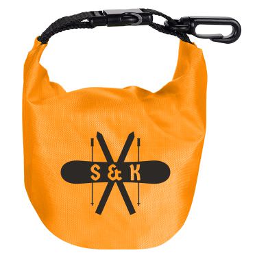 Polyester orange kit with a personalized logo.