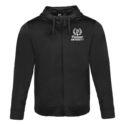 Black Custom Imprinted Full Zip Sweatshirt