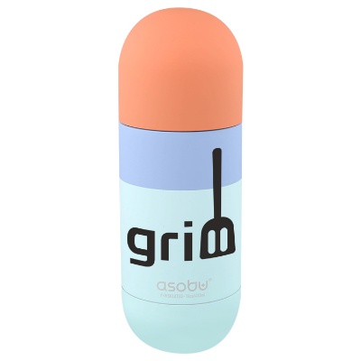 Pastel stainless sports bottle with custom imprint in 14 oz.