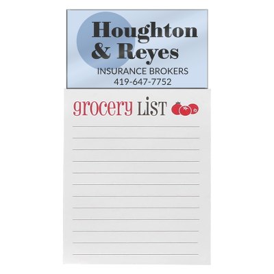 Magna-pad business card magnet with full color imprint.