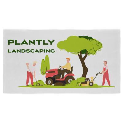 Dye sublimated cooling towel with full color custom logo