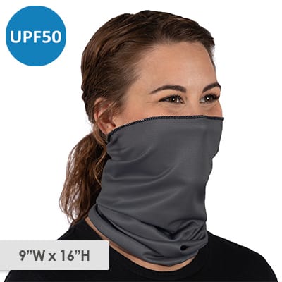 Poleyster microfiber multifunctional neck gaiter blank.