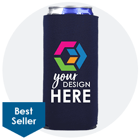 Collapsible Foam 12 oz. Slim Can Cooler-Full Color Digital