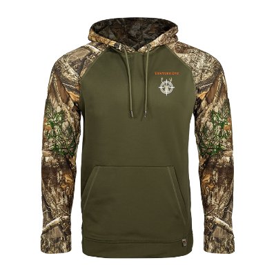 Green and Camo Custom Embroidered Hoodie