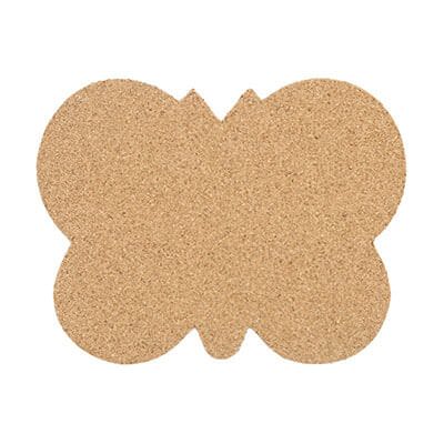Cork large butterfly coaster blank.