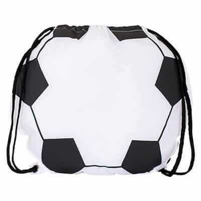 Polyester soccer drawstring blank.