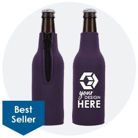 Neoprene Zippered Bottle Cooler