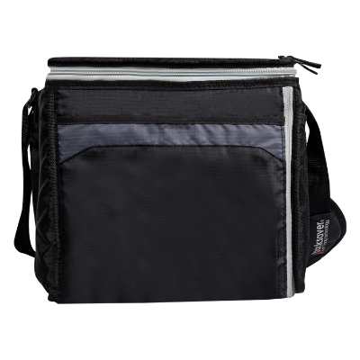 Blank black and gray cooler.