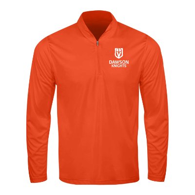 Orange Personalized Quarter-Zip Jacket