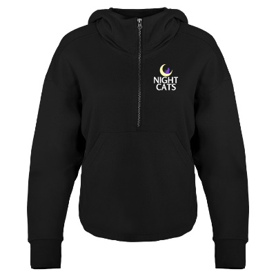 Custom black hoodie with full color logo.
