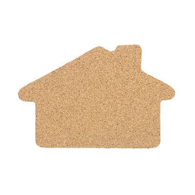 Cork house coaster blank.