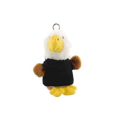 Plush and cotton black wild bunch key tag eagle blank.