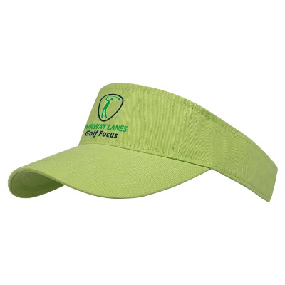Lime Green Full Color Custom Visor