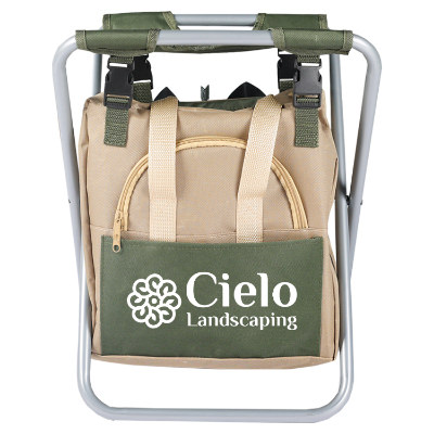Custom tan with green garden tool set.