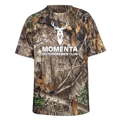 RealTree edge personalized t-shirt with logo.
