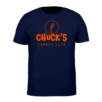 Navy customizable short sleeve t-shirt.