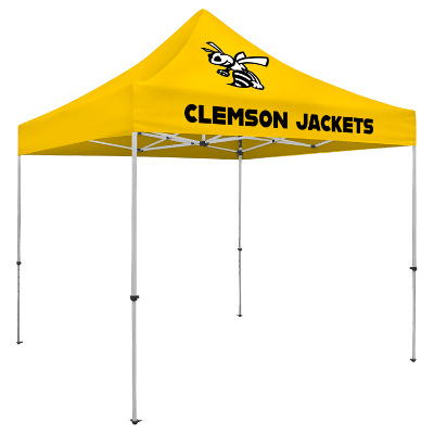 Lemon 10-ft. tent with custom imprint.