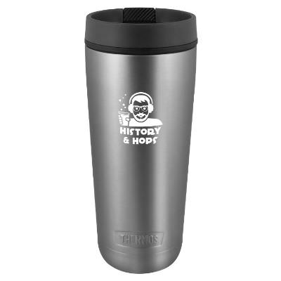 Matte Steel tumbler with custom imprint.