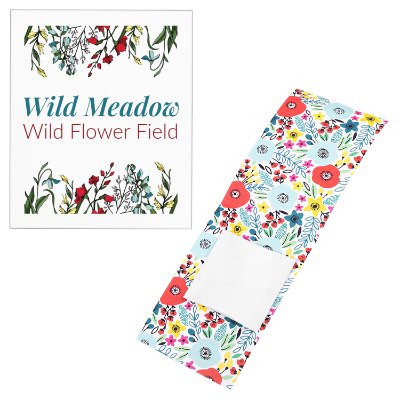White paper custom matchbook.