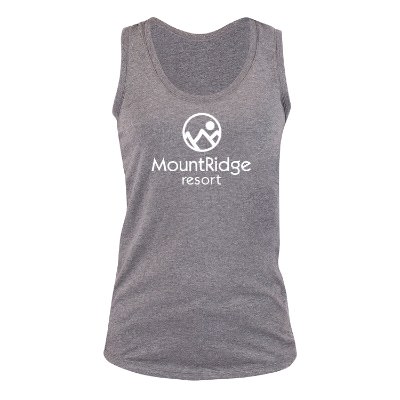 Grey frost customizable tank top.