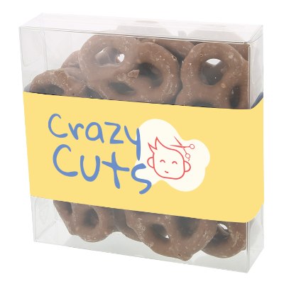 Promotional milk chocolate pretzels-Full Color