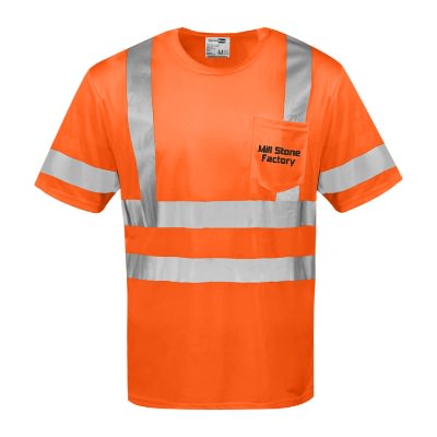 Orange Hi-Vis Custom T-Shirt