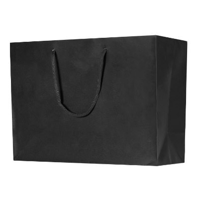 Kraft paper black 16 inch eurotote blank.