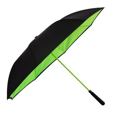 Two-tone blank skyline inversion umbrella.