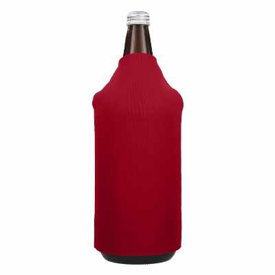 Foam athletic gold 40 ounce bottle sleeve blank.