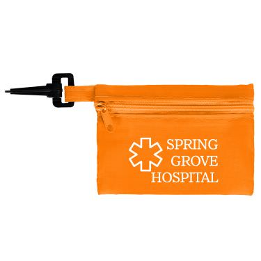 Polyester orange kit with a personalized logo.