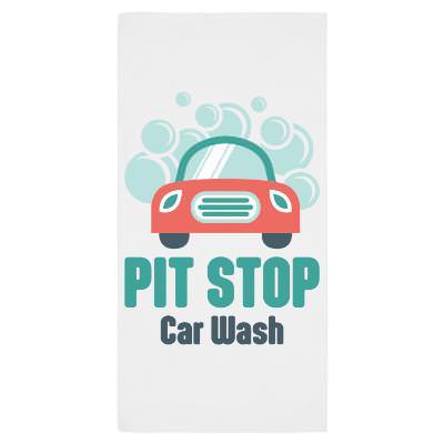 Microfiber beach blanket towel with full color imprint