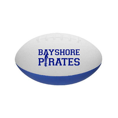 Blue and white customized foam football