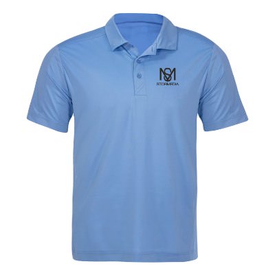 Atlas men's polo with custom logo.