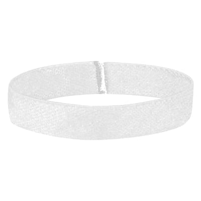 Blank white elastic wristband available with low prices.