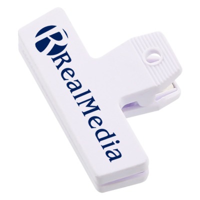 Polystyrene yellow mini chip clip personalized.
