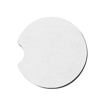 Soft, absorbent foam coaster.