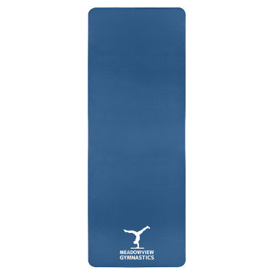 Dual tone yoga mat with custom logo.
