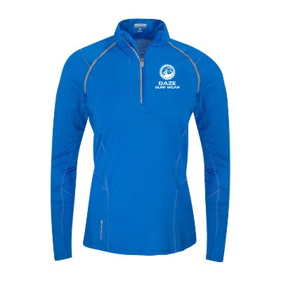 Ladies Blue Custom Quarter-Zip