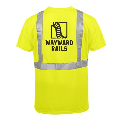 Yellow Hi-Vis Custom Imprinted T-Shirt