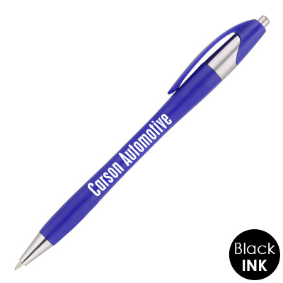 Plastic chrome arrow pen.