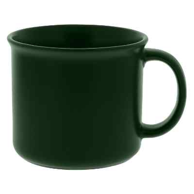 Blank green mug.