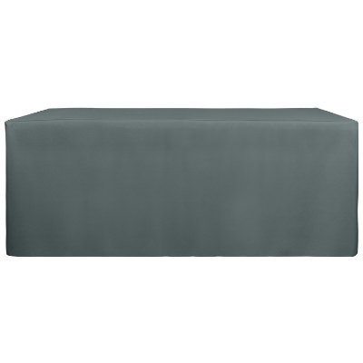 6 foot polyester custom table cover blank.