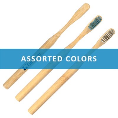 Bamboo assorted custom toothbrush.