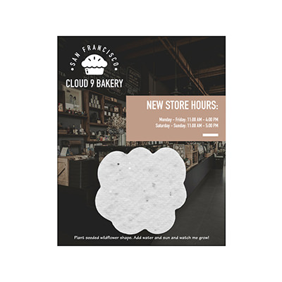 White paper seeded grow kit.