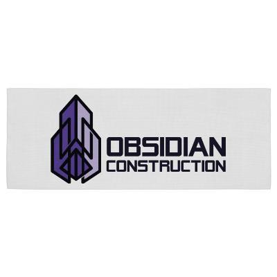 Deluxe cooling towel with full color custom imprint